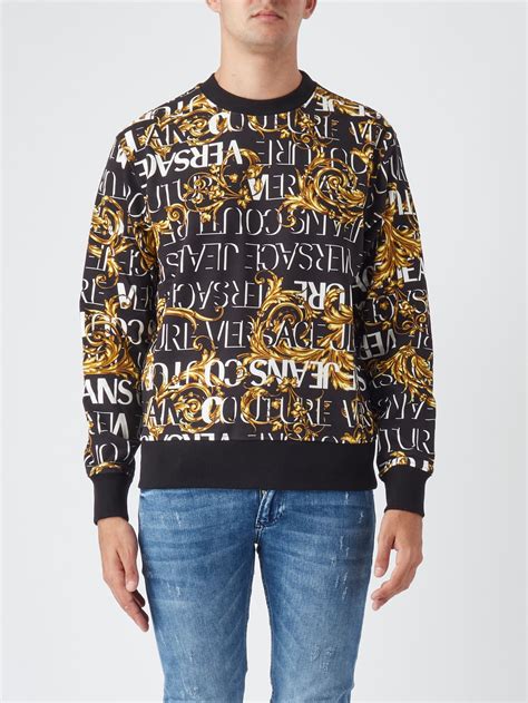 versace felpe uomo tema flores|Versace Sweatshirts and Hoodies for Men.